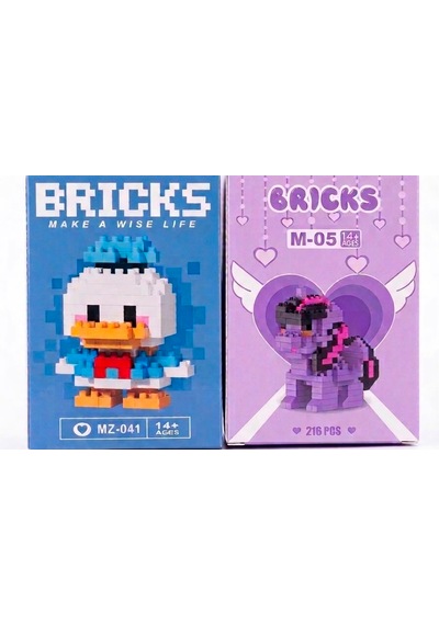Mikro Blok Oyuncak Seti - Mz-041 Donald Duck & M-05 Unıcorn 216 Parça Hediyelik 1 Sepexa Bricks Mikro Blok Oyuncak Seti - Mz-041 Donald Duck & M-05 Unıcorn 216 Parça Hediyelik