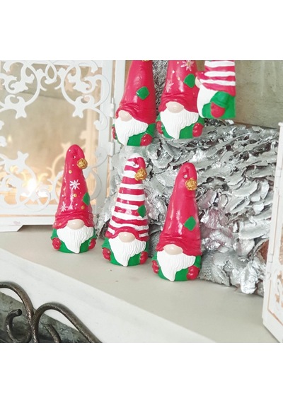 3 Lü Gnome Cüce Yılbaşı Süsü Ve Biblosu