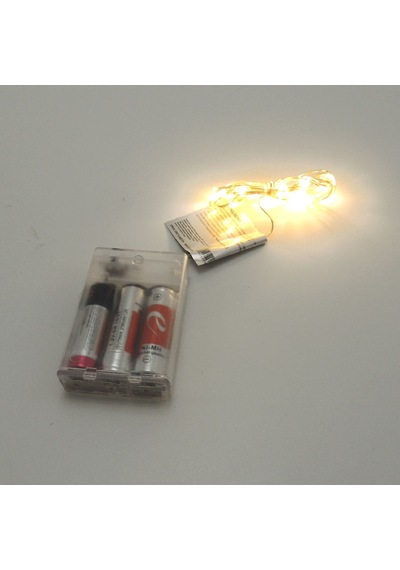 Pilli Peri Led Işık Yılbaşı Ağaç Bahçe 5m Tel Işık Gün Işığı