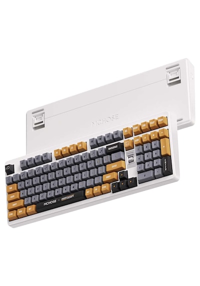 Mchose X Unbox Therapy Ut98 Retro Therapy %98 Silent Peach V3 Switch Hotswap Rgb Kablosuz İngilizce Mekanik Gaming Klavye Hw-ut98-4