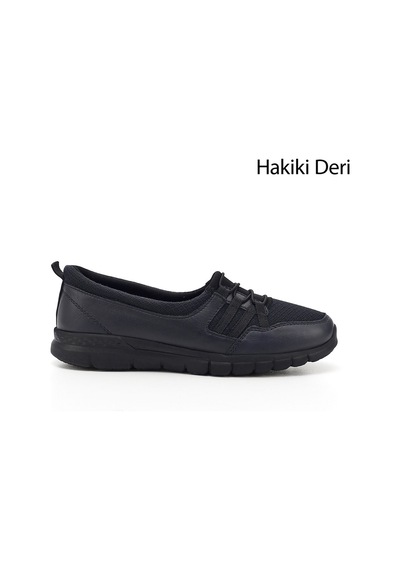 Gönderi(R) Gönderi R Lacivert Antik Dolgu Taban Hakiki Deri Comfort Ayakkabı Lacivert