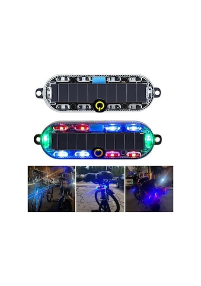 Powermaster Pm-25928 Bisiklet-motosiklet Solar Rgb Flaşör Led Işık
