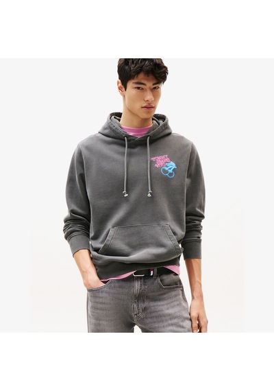 Tommy Hilfiger Back Logo Erkek Gri Sweatshirt Dm0dm21798 Gri