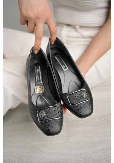 Nesil Shoes Desca 221 Siyah Nova Topuklu Kadın Ayakkabı-siyah Nova Siyah Nova