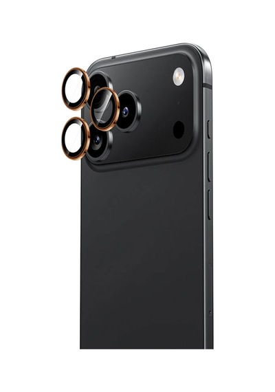İphone 17 Pro / 17 Pro Max Uyumlu Safir Lens Çizilmez Dayanıklı Kamera Koruyucu Gümüş