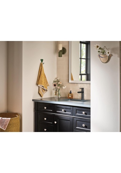 Moen Meena Mat Siyah Tek Kolu Tek Delikli Modern Banyo Lavabo Bat Diğer