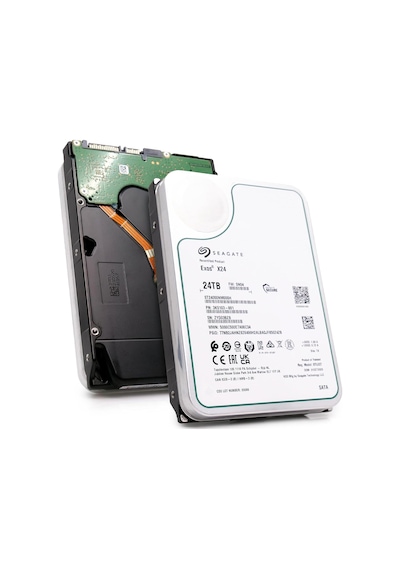 Seagate Exos X24 24tb Kurumsal Sabit Disk Hdd Sata 6gb/s 512mb Önbellek 7200 Rpm 512e Cmr 3.5in Sabit Disk St24000nm000h