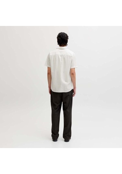 Jack & Jones Jack&jones Breeze Linen Blend Erkek Beyaz Klasik Yaka Gömlek