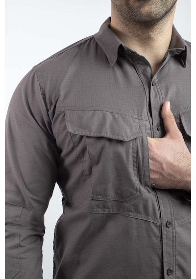 Outdoor Taktik Pamuklu Erkek Gömlek Tactec01f Füme