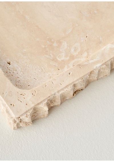 Bella Maison Ephesus Traverten Dekoratif Tabak Naturel 14x27 Cm