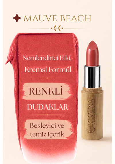 Kuatra Mauve Peach No:26 Doğal Mineral Ruj Nemlendirici Dudak Bakımı