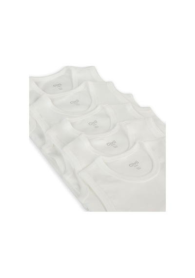 Civil Baby Organik 5 Li Sıfır Kol 1-3 Yaş Çıtçıtlı Badi - Ekru