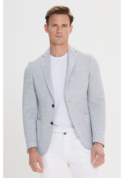 AC&Co / Altınyıldız Classics Erkek Indıgo Slim Fit Dar Kesim Mono Yaka Desenli Blazer Ceket Indıgo AC&Co / Altınyıldız Classics Erkek Indıgo Slim Fit Dar Kesim Mono Yaka Desenli Blazer Ceket Indıgo