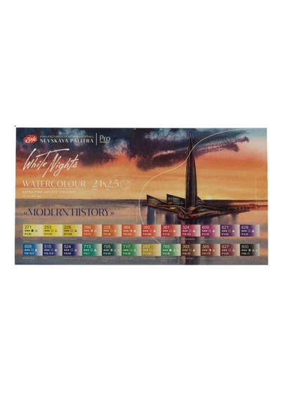 St. Petersburg White Nights Tablet Sulu Boya Seti 24 Renk Modern