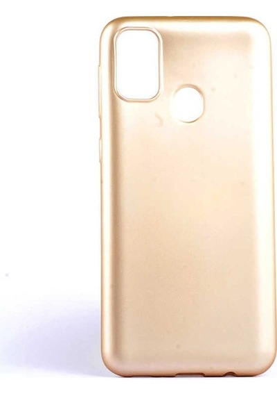 Samsung Uyumlu Galaxy M30s Kılıf Zore Premier Silikon Kapak Gold