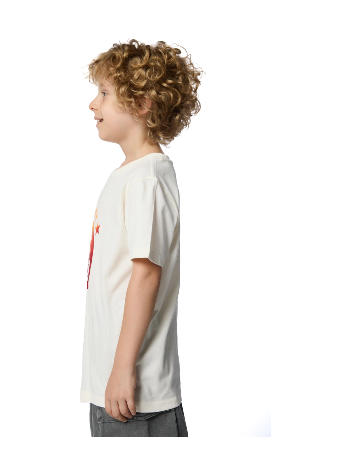 Gsstore Galatasaray Degrade 5 Yıldız Çocuk T-shirt C251394 Ekru