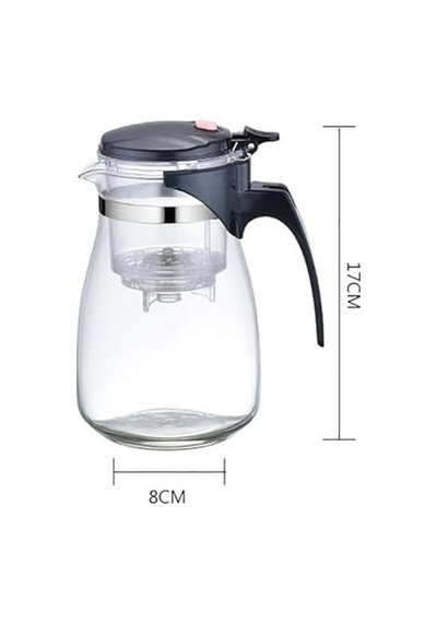 Borosilikat Cam Demlik 900 Ml Dayanıklı Tek Tuşla Demleme Diğer