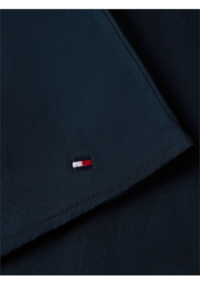 Tommy Hilfiger Gold Button Poplın Mıx Dress Kadın Mavi Elbise - Ww0ww49628