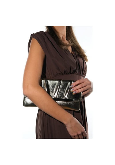 441 Altın Kadın Clutch Çanta