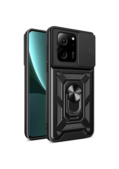 Nourthkiingdom Mi 13t Pro Kılıf Magnetik Standlı Kamera Korumalı Nrtk Sürgülü Vega Kapak - Mavi Mavi