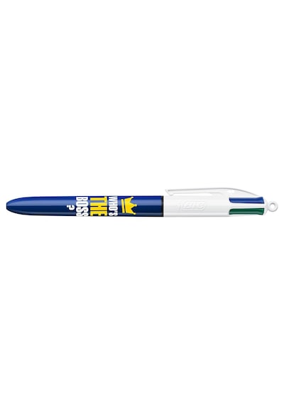 4 Colours Message Tükenmez Kalem 12'li Kutu, 1.0mm Uç, Tek Kalemde Mavi, Kırmızı, Yeşil Ve Siya Diğer