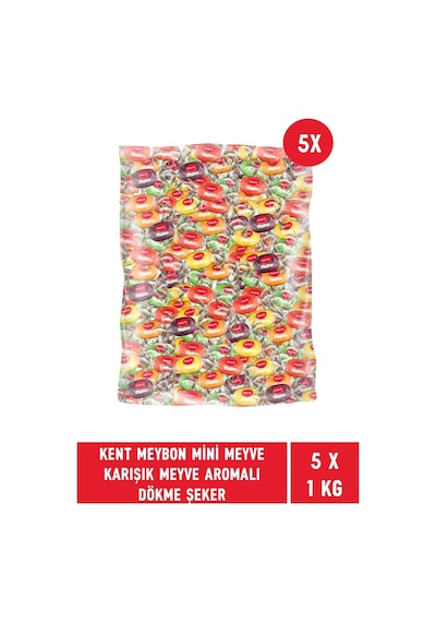 Kent Meybon Mini Karışık Meyve Aromalı Şeker 5 x 1 KG
