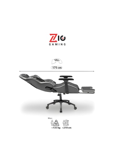Zio Venom Xl Profesyonel Oyuncu Koltuğu - Antrasit Kumaş - 1595b1110