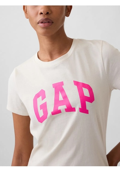 V-gap Ss Clsc Tee Krem