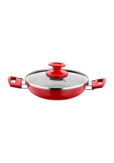 Papilla Redio 6Lı 18-20-22 Cm Yumurta Sahan Seti. Kırmızı