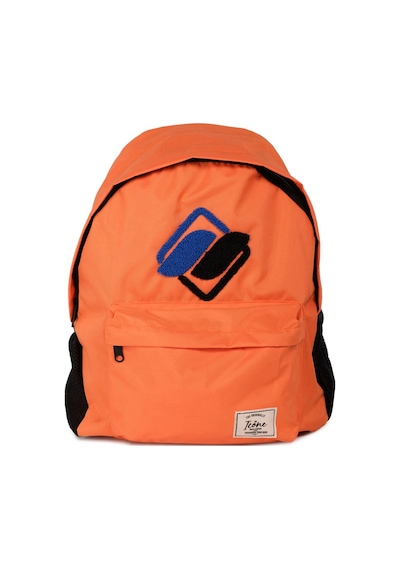 İcone Bag Turuncu Önü Nakışlı Laptop Bölmeli Unisex Sırt Okul Çantası Back To School turuncu