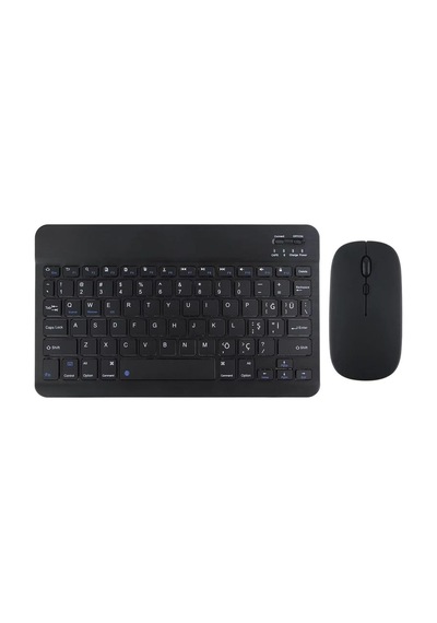 Samsung Galaxy Tab A9 Plus Tüm Seri İle Uyumlu Bluetooth Özellikli Klavye Mouse Set Siyah