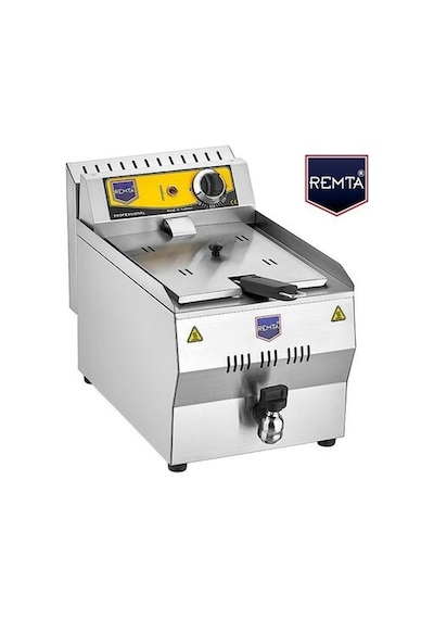 Remta 8 Lt Yağ Tahliye Musluklu Elektrikli Fritöz - R110