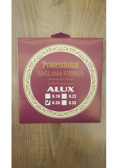 Alux Bağlama Teli 0.20 Mızrap Hediyeli