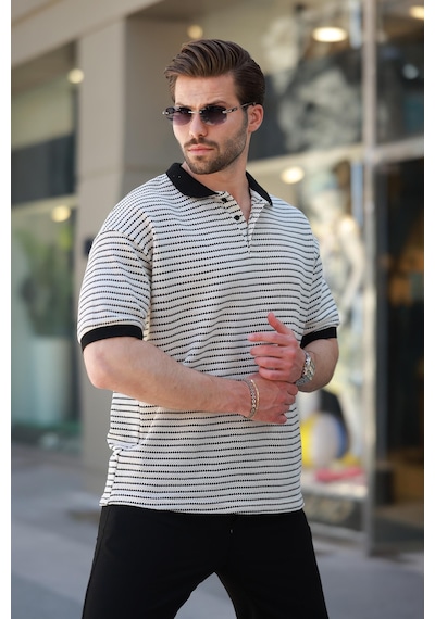 Madmext Siyah Polo Yaka Triko Erkek T-shirt E7139 Siyah Madmext Siyah Polo Yaka Triko Erkek T-shirt E7139 Siyah