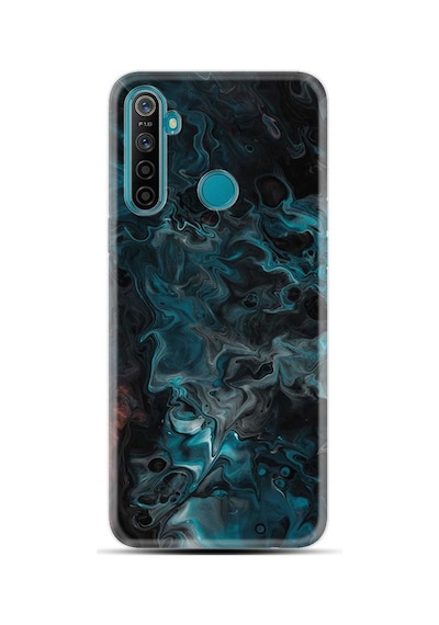 Realme 5I Kilif Desenli Silikon Colorful Abstract 473385622
