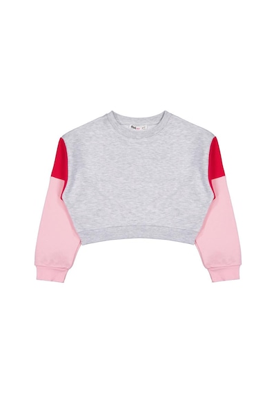 Civil Girls Good Vibes Only Baskılı 6-9 Yaş Sweatshirt - Gri Karmelanj