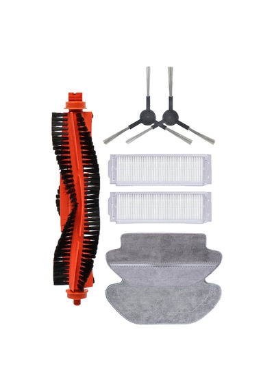 Xiaomi Mi Mop Pro Serisi Uyumlu 7'li Yedek Parça Seti Ana Yan Fırça Filtre Mop Bez