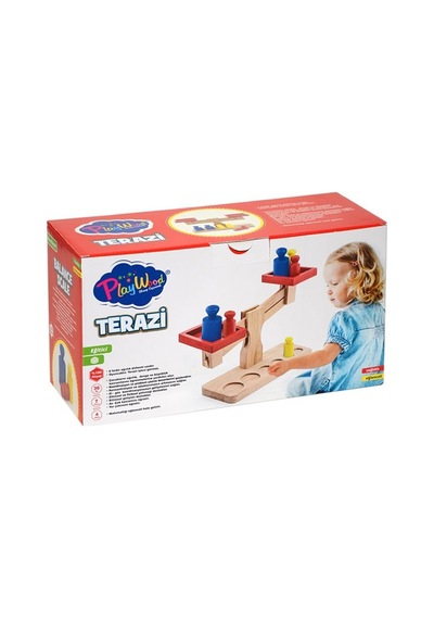 Playwood Ahşap Terazi Eğitici Çocuk Oyuncak Monbtessori