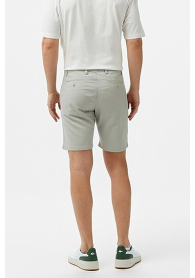 Lacoste Men's Slim Fit Bermuda Shorts Erkek Dar Kesim Keten Bermuda Şort Gri