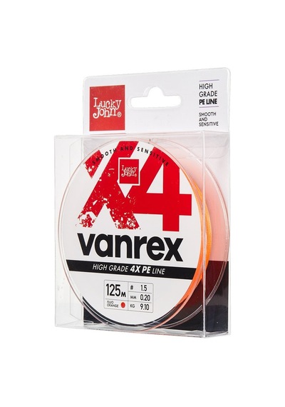 Lucky John Vanrex Pe Örgü X4 Fluo Turuncu 125m 0.10