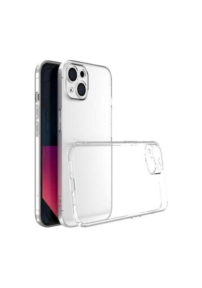 Apple Uyumlu iPhone 14 Plus Kılıf Kamera Korumalı Süper Silikon Şeffaf Kılıf
