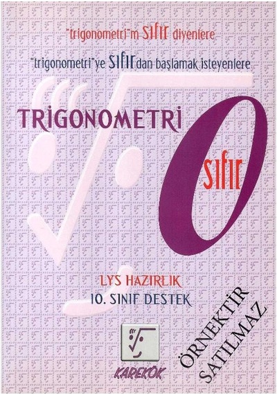Karekök Trigonometri Sıfır Kitap Örnek Kitaptır.orjinal Basımı İle Bire Bir Aynıdır