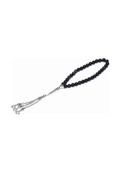 Arı Onyx 8 MM Küre Akik Doğaltaş Tesbih N11.2181