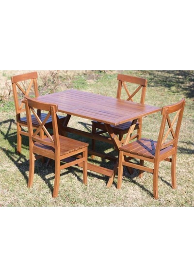 Çeşme Lüks Ahşap Bahçe Balkon Seti: 80X120 Katlanır Masa + 4 Sandalye Çeşme Lüks Ahşap Bahçe Balkon Seti: 80X120 Katlanır Masa + 4 Sandalye