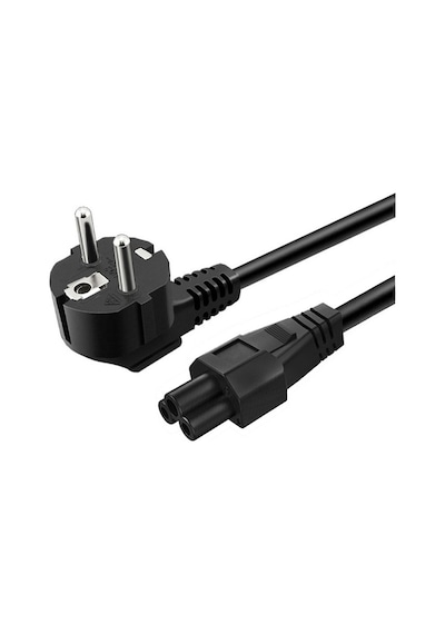Samsung Uyumlu Notebook Adaptör Güç Kablosu 1.2 Mt Yonca Power Kablo Laptop Bilgisayar Kablosu Siyah