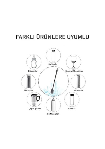 Flybuy Bosphorusboutique Silikon Lichen Temizlik Fırçası Biberon Ve Şişe Fırçası