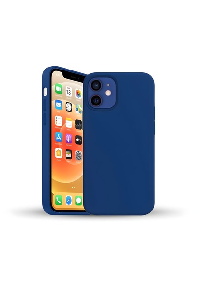Bix iPhone Uyumlu 11 Silikon Kılıf Güçlü Koruma Darbe Emici Evren Mavisi Mavi