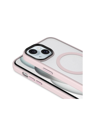 Apple Uyumlu iPhone 14 Kılıf Mat Arka Yüzey Wireless Şarj Özellikli Mkst Flet M-safe Kapak - Turuncu Turuncu