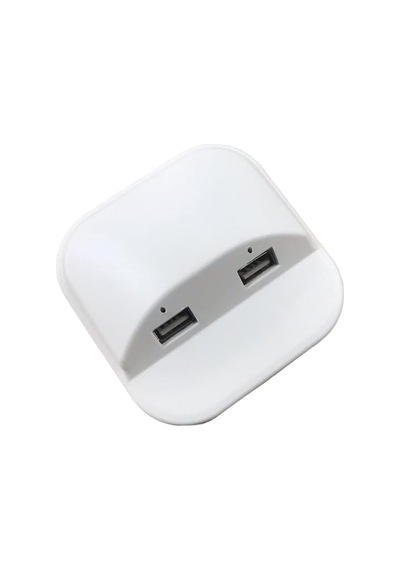 Çalışma Masası İçin Masa Üstü Usb Şarj Cihazı, Beyaz, İkili Usb Çıkışı