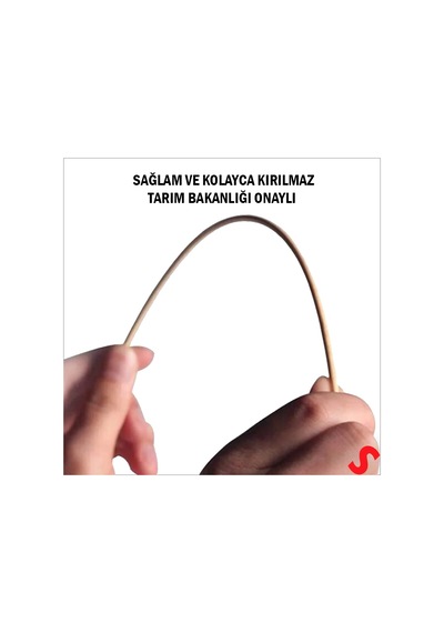 Bambu Çöp Şiş, Kurabiye Çubuğu, 25 Cm X 90 Adet 0-99